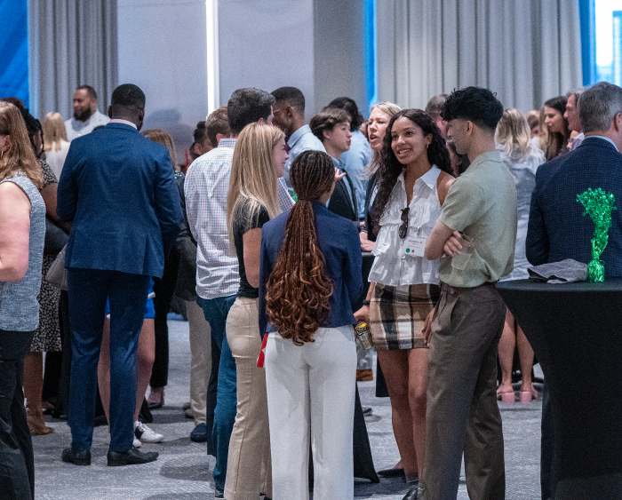 Networking in Chicago Lake Forest College's In The Loop Mixer makes a